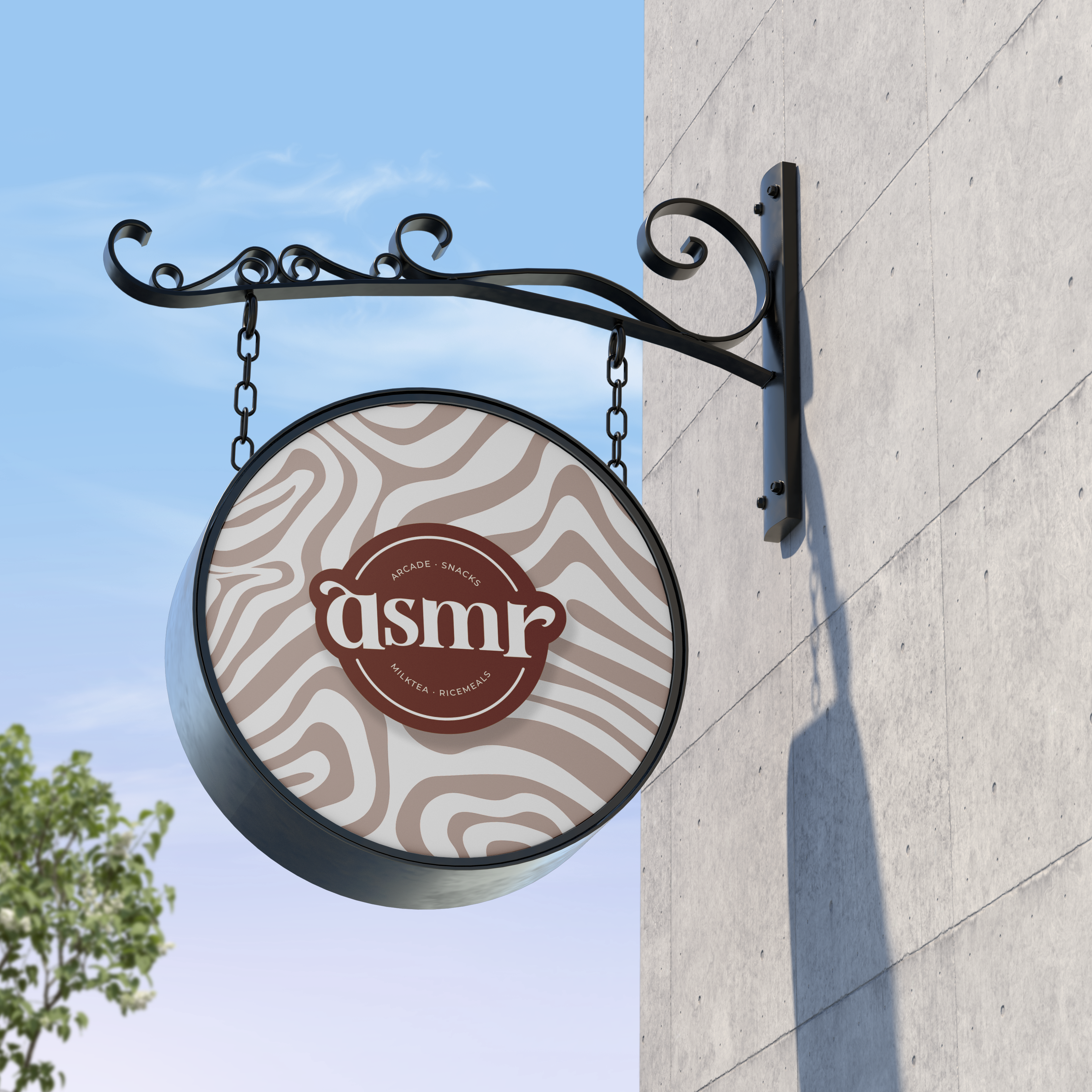Hanging shop sign